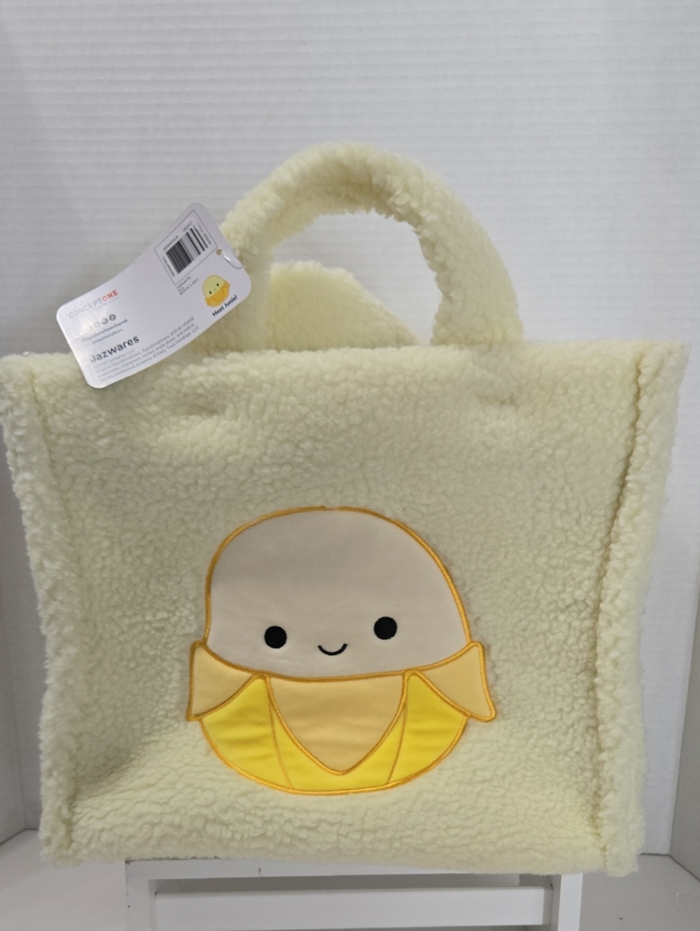 Juni The Banana Squishmallows Sherpa Tote/ Crossbody New With Tags